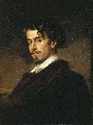 Valeriano Dominguez Becquer Bastida portrait of Gustavo Adolfo Becquer painting
